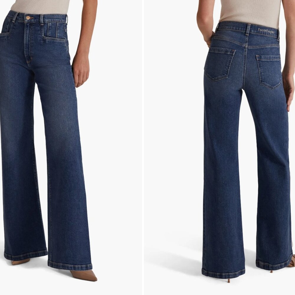 Favorite Daughter The Jordie High Waist Wide Leg Jeans (Ascott)